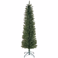 HOMCOM 6 Foot Artificial Pencil Christmas Tree with  Branches, Green