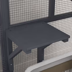 PawHut Indoor Catio Cat House on Wheels with Platforms, Hammock - Additional view 7