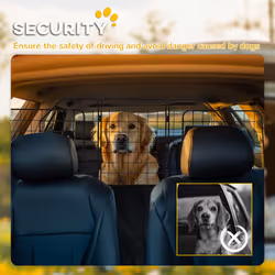 PawHut Dog Guard for SUVs, Vehicles, Vans, Car Barrier with Adjustable Width - Additional view 6