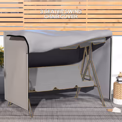 Outsunny Garden Furniture Protector Patio Swing Chair Cover Light Grey