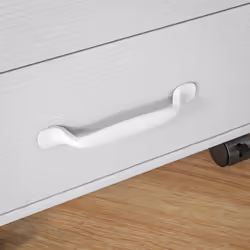 HOMCOM File Cabinet with 3 Drawers, Under Desk Mobile Filing Cabinet White - Additional view 6