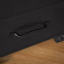 HOMCOM File Cabinet with 3 Drawers, Under Desk Mobile Filing Cabinet Black - Additional view 6