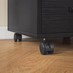 HOMCOM File Cabinet with 3 Drawers, Under Desk Mobile Filing Cabinet Black - Additional view 7