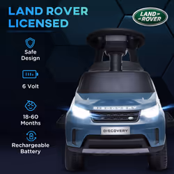 AIYAPLAY Land Rover Licensed Kids Ride On Car, Sliding Car, Light Blue - Additional view 4