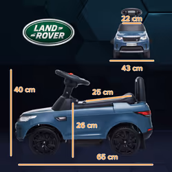 AIYAPLAY Land Rover Licensed Kids Ride On Car, Sliding Car, Light Blue - Additional view 5