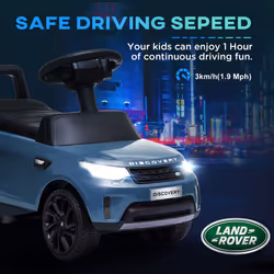 AIYAPLAY Land Rover Licensed Kids Ride On Car, Sliding Car, Light Blue - Additional view 7