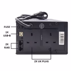 VIDA Armour 650VA uninterruptible power supply (UPS) Line-Interactive 0.65 kVA 390 W 2 AC outlet(s) - Additional view 4