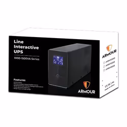 VIDA Armour 1000VA uninterruptible power supply (UPS) Line-Interactive 1 kVA 600 W 6 AC outlet(s) - Additional view 4