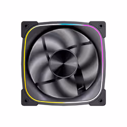VIDA Stealth 120mm ARGB PWM Case Fan, Hydraulic Bearing, Outer Ring Lighting, 600-1500 RPM, Black Computer case 12 cm 80 pc(s) - Additional view 2