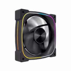 VIDA Stealth 120mm ARGB PWM Case Fan, Hydraulic Bearing, Outer Ring Lighting, 600-1500 RPM, Black Computer case 12 cm 80 pc(s) - Additional view 4