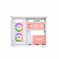 VIDA EDGE MINI MATX ARGB WHITE CASE Cube - Additional view 8