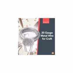 2pk Silver Craft Wire for Crafting 100m | 20 Gauge Metal Wire for Craft 0.7mm | Jewellery Wire, Modelling Wire for Clay Sculptures, Armature Wire for