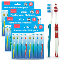 32pk Toothbrushes Multipack | Manual Toothbrush Multipack | Soft Toothbrush for Adults | Family Toothbrush Pack | Toothbrush Manual | Tooth Brush |