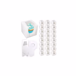 24pk White Cupcake Boxes Single | 9x9x9cm Single Cupcake Boxes With Window For Any Occasions | Single Cupcake Box Individual  ...