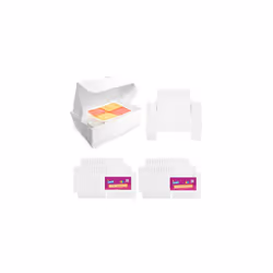 60pk White Cake Slice Boxes Individual | Small Cake Boxes for Slices | Single Slice Cake Boxes Small Cake Boxes For Cake Port ...