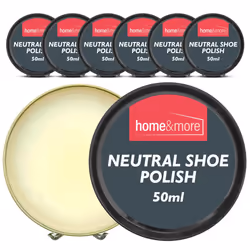 6pk Neutral Shoe Polish for Leather 150ml Shoe Cream Neutral With Beeswax & Carnauba Wax for Lasting Shine Boot Polish Shoe C ...