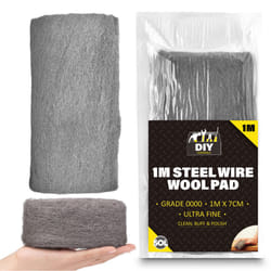 ) 1-10M Steel Wire Wool Roll Grade 0000 - 2M (2 x 1M