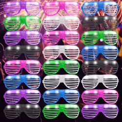 2 x 12pk Flashing Party Glasses| Neon Glasses Shutter Disco Rave