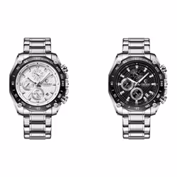 CHENXI Multi-function Three-eye Calendar Watch - WHITE