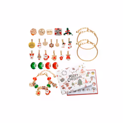 Children's 24-Day DIY Bracelet Set Calendar - Gold