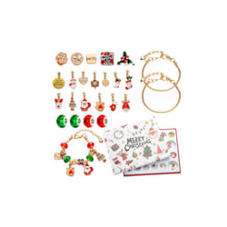 Children's 24-Day DIY Bracelet Set Calendar - Gold