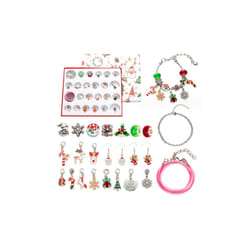 Children's 24-Day DIY Bracelet Set Calendar - Silver