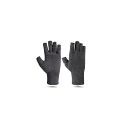 Fingerless Compression Pressure Gloves - grey, L