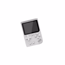 Portable Game Console with 400 Retro Games - white