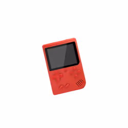 Portable Game Console with 400 Retro Games - red