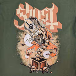 Ghost Jack In The Box Band Logo T Shirt - M, Green