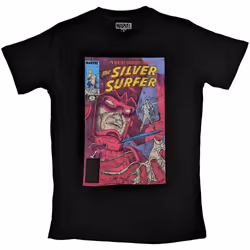 Marvel T Shirt Galactus & Silver Surfer new Official Mens Black - XL, Black