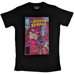 Marvel T Shirt Galactus & Silver Surfer new Official Mens Black - XL, Black