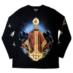 Ghost Papa And Radiant Ghouls Long Sleeve T Shirt - XL, Black