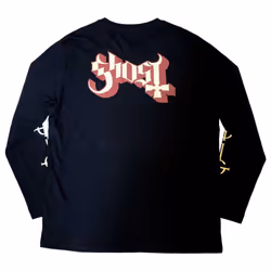 Ghost Papa And Radiant Ghouls Long Sleeve T Shirt - XL, Black