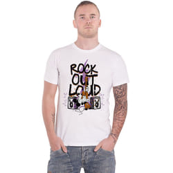 Mickey Mouse Rock Out Loud T Shirt - XXL, White