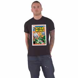 Star Wars Luke And Leia Comic Cover T Shirt - XXL, Black
