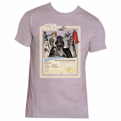 Star Wars Villains Action Figures T Shirt - L, Grey
