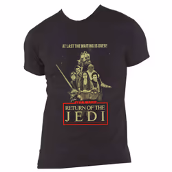 Star Wars Return Of The Jedi Waiting Is Over T Shirt - XL, Black