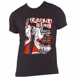 101 Dalmatians Cruella Tour T Shirt - M, Black