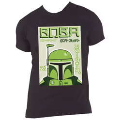 Star Wars  Boba Japanese Logo T Shirt - XL, Black