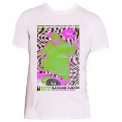 The Nightmare Before Christmas DJ Oogie Boogie T Shirt - L, White