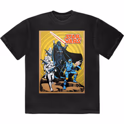 Star Wars Vader Command Scene T Shirt - M, Black