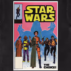 Star Wars The Choice Comic Cover T Shirt - L, Black