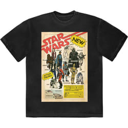 Star Wars Action Figures T Shirt - S, Black