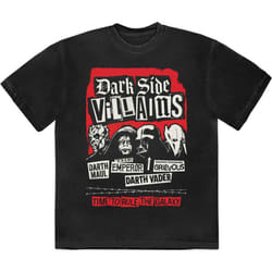 Star Wars Dark Side Villains T Shirt - XXL, Black