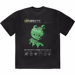 The Muppets Never Trust A Frog T Shirt - XL, Black