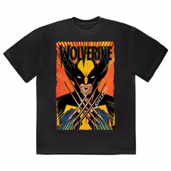 Marvel Comics Wolverine Claws T Shirt - XL, Black