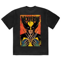 Marvel Comics Wolverine Claws T Shirt - XL, Black