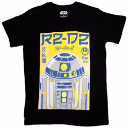 Star Wars R2-D2 Japanese T Shirt - XL, Black