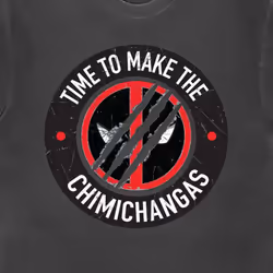 Deadpool Time to Make The Chimichangas T Shirt - XL, Charcoal